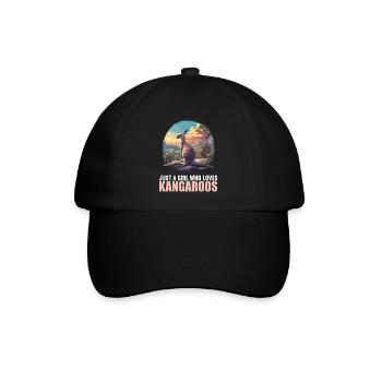 Kängurus Känguru - Baseballkappe - Schwarz/Schwarz - Vorne