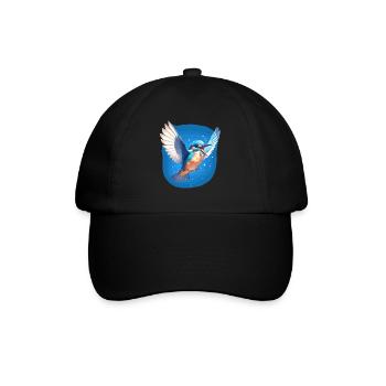 Eisvögel Eisvogel - Baseballkappe - Schwarz/Schwarz - Vorne