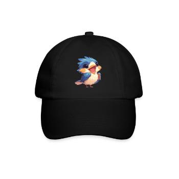 Eisvögel Eisvogel - Baseballkappe - Schwarz/Schwarz - Vorne