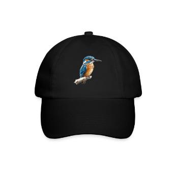 Eisvögel Eisvogel - Baseballkappe - Schwarz/Schwarz - Vorne