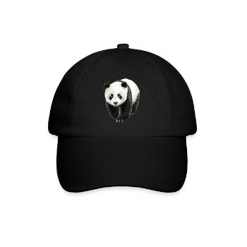 Panda - Baseballkappe - Schwarz/Schwarz - Vorne