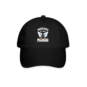 Maurer In Der Herstellung Kelle Enthusiast - Baseballkappe - Schwarz/Schwarz - Vorne
