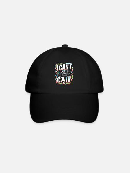 I Can't I'm On Call 17 - Baseballkappe - Schwarz/Schwarz
