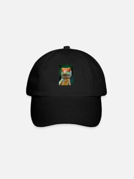 Eidechsen Eidechse - Baseballkappe - Schwarz/Schwarz