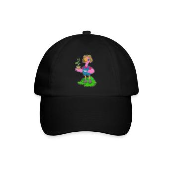 Flamingo Landwirt Setzling Bauernhof - Baseballkappe - Schwarz/Schwarz - Vorne