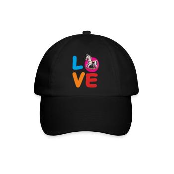LOVE SCHAUKEL-PFERD - Baseballkappe - Schwarz/Schwarz - Vorne