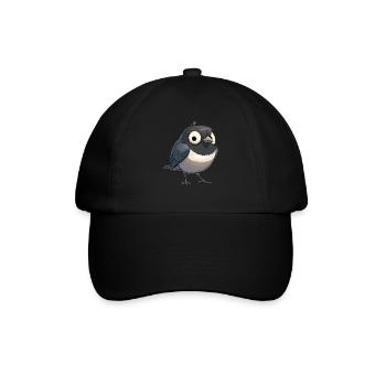 Elstern Elster - Baseballkappe - Schwarz/Schwarz - Vorne