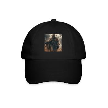 Cowboy - Baseballkappe - Schwarz/Schwarz - Vorne