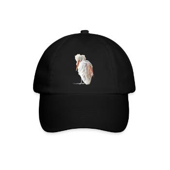 Reiher Vogel - Baseballkappe - Schwarz/Schwarz - Vorne