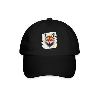 Fuchs - Baseballkappe - Schwarz/Schwarz - Vorne