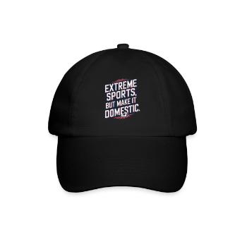 Extreme Bügeln Wettbewerbsfähige Lustige - Baseballkappe - Schwarz/Schwarz - Vorne