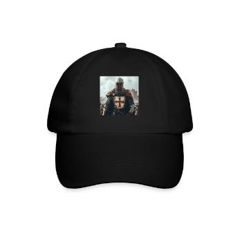 Soldat Krieger - Baseballkappe - Schwarz/Schwarz - Vorne