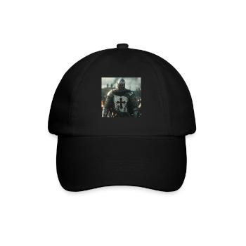 Soldat Krieger - Baseballkappe - Schwarz/Schwarz - Vorne