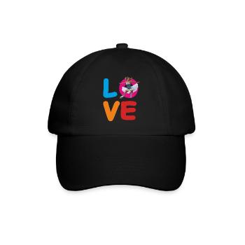 EISKUNSTLAUF LOVE - Baseballkappe - Schwarz/Schwarz - Vorne