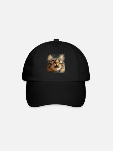 Maine Coon - Baseballkappe - Schwarz/Schwarz