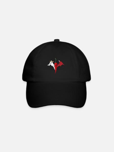 Chilly himmlisch scharf Pepperonie - Baseballkappe - Schwarz/Schwarz