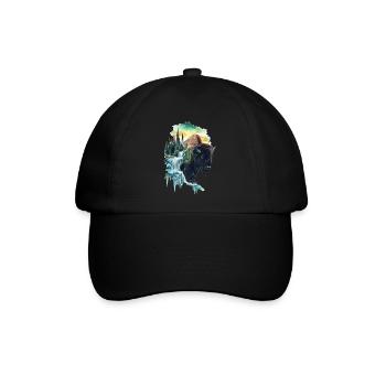 Bison - Baseballkappe - Schwarz/Schwarz - Vorne