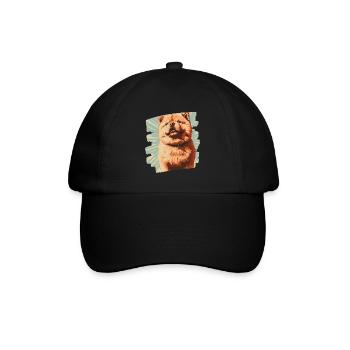 Chow Chow - Baseballkappe - Schwarz/Schwarz - Vorne