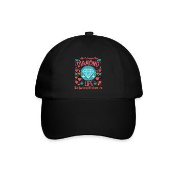 Diamond Painting Artist The Life Chose Me Diamond - Baseballkappe - Schwarz/Schwarz - Vorne
