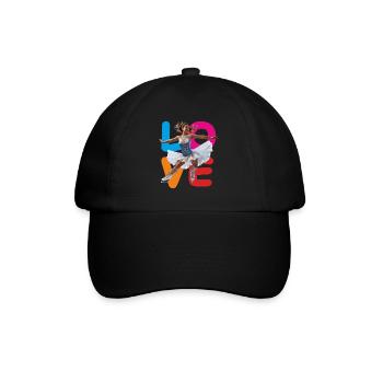 EISKUNSTLAUF LOVE - Baseballkappe - Schwarz/Schwarz - Vorne