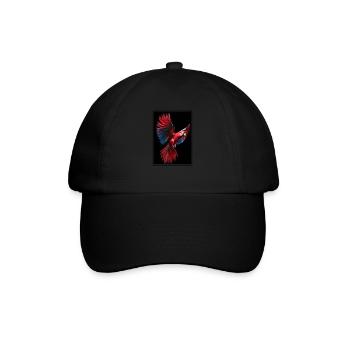 Papageie Papagei - Baseballkappe - Schwarz/Schwarz - Vorne