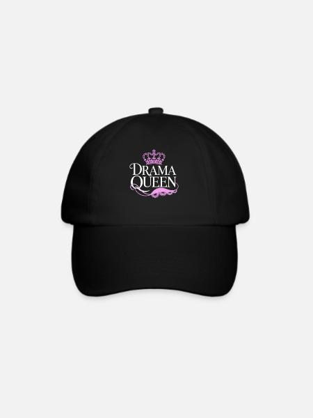 Drama Queen Königin Prinzessin Selbstwert Frauen - Baseballkappe - Schwarz/Schwarz