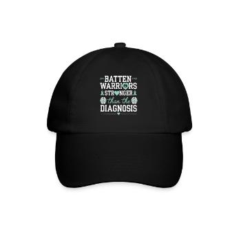 Batten Disease Awareness Krankheitsstörung - Baseballkappe - Schwarz/Schwarz - Vorne
