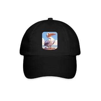 Pelikane Pelikan - Baseballkappe - Schwarz/Schwarz - Vorne