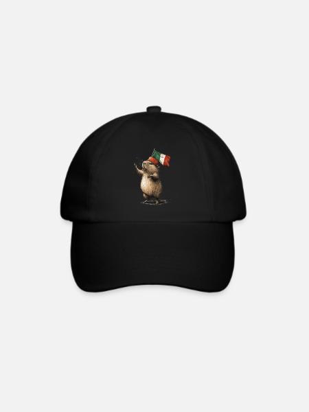 Wasserschwein - Baseballkappe - Schwarz/Schwarz