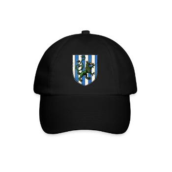Wappen grüner Drache - Baseballkappe - Schwarz/Schwarz - Vorne