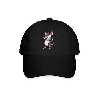 RATTE Grimmig - Baseballkappe - Schwarz/Schwarz - Vorne
