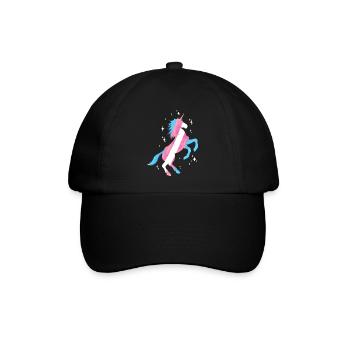 Transgender Trans LGBT Pride - Baseballkappe - Schwarz/Schwarz - Vorne