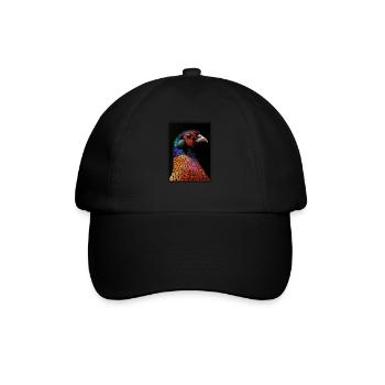 Fasane Fasan - Baseballkappe - Schwarz/Schwarz - Vorne