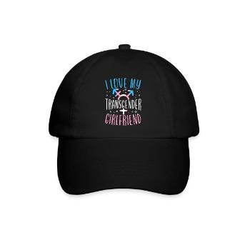 Transgender Trans LGBT Pride - Baseballkappe - Schwarz/Schwarz - Vorne