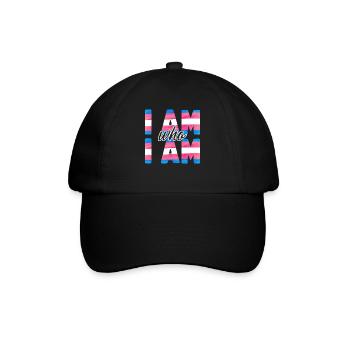 Transgender Trans LGBT Pride - Baseballkappe - Schwarz/Schwarz - Vorne