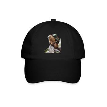 Wasserschwein - Baseballkappe - Schwarz/Schwarz - Vorne