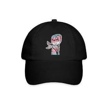 Transgender Trans LGBT Pride - Baseballkappe - Schwarz/Schwarz - Vorne