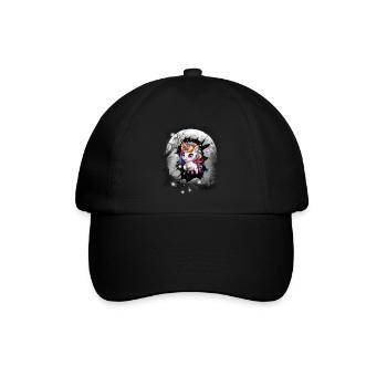 Einhorn Einhörner Fabelwesen Fabeltier Kinder - Baseballkappe - Schwarz/Schwarz - Vorne