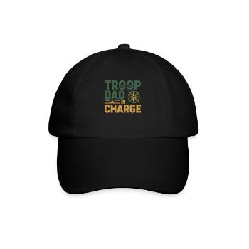Dad Girl Scout Leader Proud Troop Support Scout - Baseballkappe - Schwarz/Schwarz - Vorne