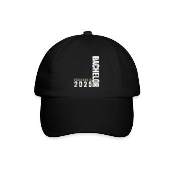 Bachelor Pädagogik - Baseballkappe - Schwarz/Schwarz - Vorne