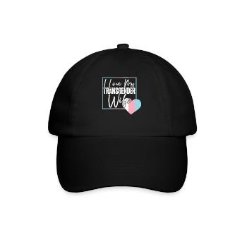 Transgender Trans LGBT Pride - Baseballkappe - Schwarz/Schwarz - Vorne