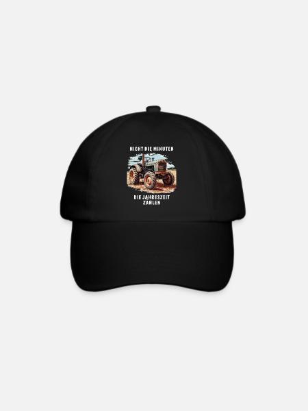 TRAKTOR NICHT DIE MINUTEN - Baseballkappe - Schwarz/Schwarz