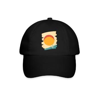 Sommer Sonne - Baseballkappe - Schwarz/Schwarz - Vorne