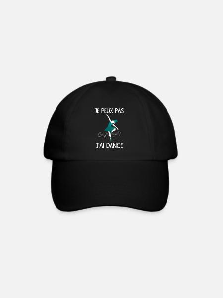 Ich kann nicht tanzen lustige Geschenkidee - Baseballkappe - Schwarz/Schwarz