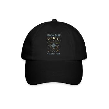 Spirituelles Sonntagsritual Selbstfürsorge - Baseballkappe - Schwarz/Schwarz - Vorne