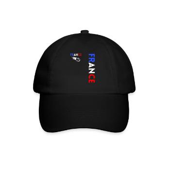 Rugbyspieler Fan Rugby Fan Rugby Frankreich - Baseballkappe - Schwarz/Schwarz - Vorne