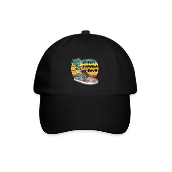 Letzter Schultag Habe ein Skibidi Sommer Bruh Geschenk - Baseballkappe - Schwarz/Schwarz - Vorne