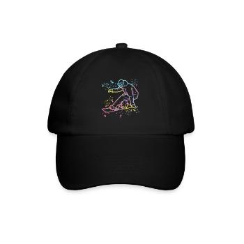 Snowboarder Snowboarding Snowboard - Baseballkappe - Schwarz/Schwarz - Vorne