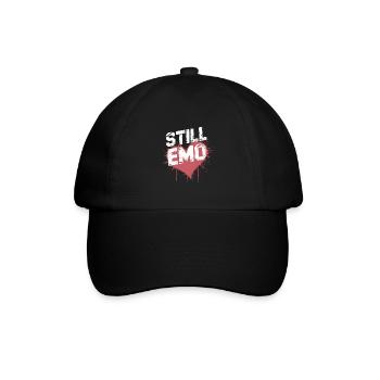 Still Emo! Emo Goth Alternative - Baseballkappe - Schwarz/Schwarz - Vorne