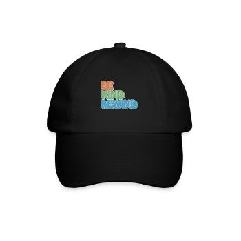 Be Kind Rewind Retro Motiv für Filmfans - Baseballkappe - Schwarz/Schwarz - Vorne